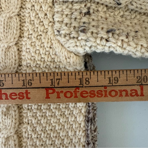 NWT 100% Irish Wool Fisherman's Cable Knit Sweater By John Molloy - Picture 5 of 10